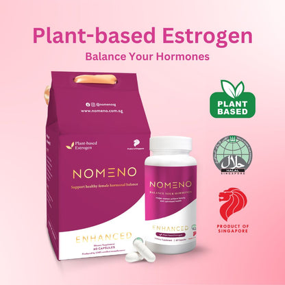 Nomeno Enhanced 4 bottles of Plant-based estrogen & Halal-certified